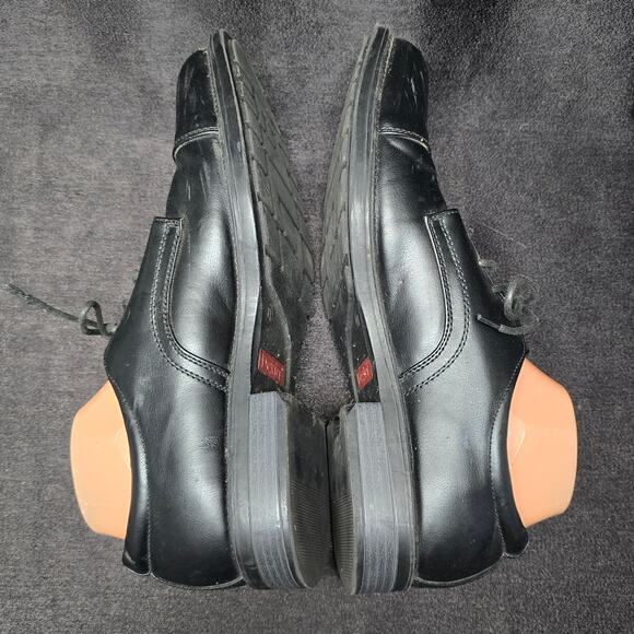 Dexter Comfort Memory Foam Black Dress Oxfords Lace Up Shoes - Picture 4 of 11